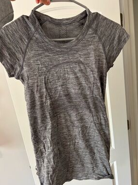 Heathered Gray Short Sleeve Lululemon Top